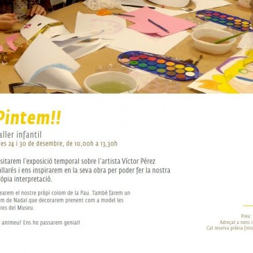 Pintem!! el taller de Nadal del Museu de Lleida