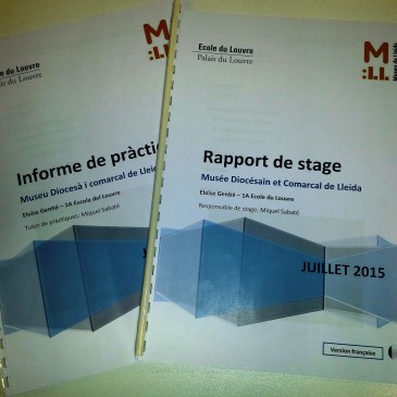 Rapport de stage d’Eloïse Gentié al Museu de Lleida