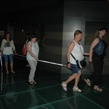 Alumnes de la fundació ONCE fan pràctiques al Museu de Lleida