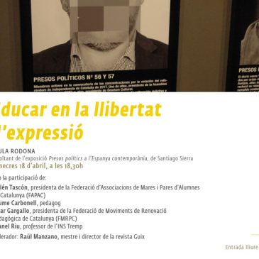 Taula rodona “Educar en la llibertat d’expressió”